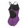 Snakeskin Lightdropback Arena Womens Schwimmanzug Black - Team Purple