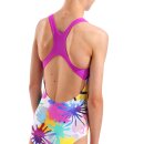 Spraying Swim Pro Back Girl Arena Badeanzug White Multi - Very Fuchsia