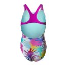 Spraying Swim Pro Back Girl Arena Badeanzug White Multi - Very Fuchsia