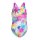 Spraying Swim Pro Back Girl Arena Badeanzug White Multi - Very Fuchsia