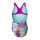 Spraying Swim Pro Back Girl Arena Badeanzug White Multi - Very Fuchsia