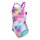 Spraying Swim Pro Back Girl Arena Badeanzug White Multi - Very Fuchsia