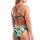 Arena Womens Texture Swimsuite Tie Back Multi Navy - Navy