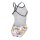 Arena Womens Collage Swimsuite xcriss cross White Multi - Black