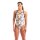 Arena Womens Collage Swimsuite xcriss cross White Multi - Black