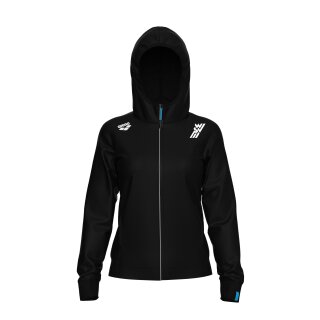 ARENA Team Hooded Jacket Panel Damen Schwarz GKB