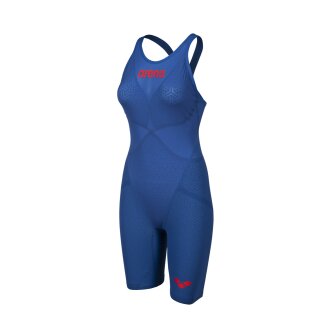 Carbon Glide Closed Back Ocean Blue Arena Wettkampfanzug 36