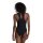 Arena Womens Mesh Panel Swimsuit Vent Back Black