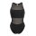 Arena Womens Mesh Panel Swimsuit Vent Back Black