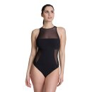 Arena Womens Mesh Panels Swimsuit Black