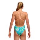 FUNKITA Girl`s Single Strap One Piece Green Green Grass