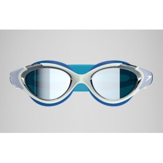 Speedo Biofuse 2.0 Womens Mirrored Silver Blue