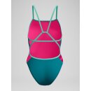 Speedo Ladies Club Training Tri Back Badeanzug Blaugrün