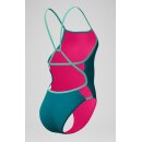 Speedo Ladies Club Training Tri Back Badeanzug Blaugrün