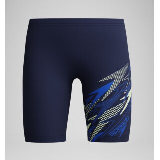 Speedo Boys Medley Jammer Logo Navy Blue