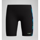 Speedo Boys Print Panel Jammer Schwarz Grün
