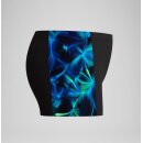Speedo Aquashorts mit Digital-Panel Schwarz Grün