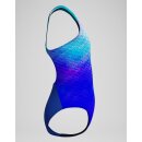 Speedo Girls Badeanzug Powerback Digital Blau Türkis