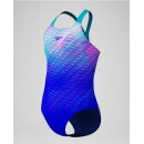 Speedo Girls Badeanzug Powerback Digital Blau Türkis