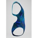 Speedo Girls Badeanzug Leaderback Digital Blau Türkis 164