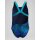Speedo Girls Badeanzug Leaderback Digital Blau Türkis 164