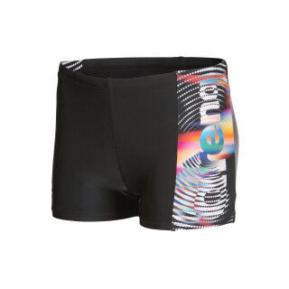 Arena Boys Lit Logo Swim Short Black Multi