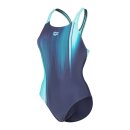 Arena Womens Light Swimsuite Swim Pro Back LB Navy Water