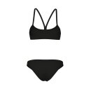 Arena Bandeau Bikini Solid Zweiteiler Black - White