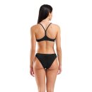 Arena Bandeau Bikini Solid Zweiteiler Black - White
