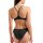 Arena Bandeau Bikini Solid Zweiteiler Black - White