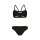 Arena Bandeau Bikini Solid Zweiteiler Black - White
