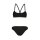 Arena Bandeau Bikini Solid Zweiteiler Black - White