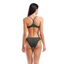 Arena Bandeau Bikini Solid Zweiteiler Dark Sage - Shocking Pink