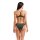 Arena Bandeau Bikini Solid Zweiteiler Dark Sage - Shocking Pink
