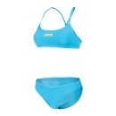 Arena Bandeau Bikini Solid Zweiteiler Turquoise - Yellow Star