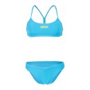 Arena Bandeau Bikini Solid Zweiteiler Turquoise - Yellow Star