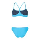 Arena Bandeau Bikini Solid Zweiteiler Turquoise - Yellow Star