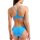 Arena Bandeau Bikini Solid Zweiteiler Turquoise - Yellow Star