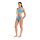 Arena Bandeau Bikini Solid Zweiteiler Turquoise - Yellow Star