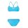 Arena Bandeau Bikini Solid Zweiteiler Turquoise - Yellow Star