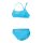 Arena Bandeau Bikini Solid Zweiteiler Turquoise - Yellow Star