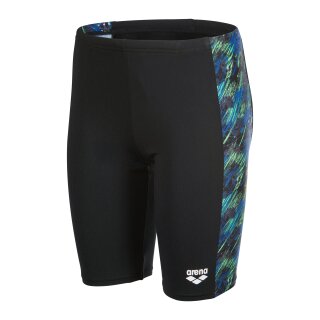 Arena Boys Draft Swim Jammer Black - Blue Multi