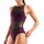 Arena Womens Mesh Panel Swimsuit Vent Back Bordeaux