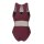 Arena Womens Mesh Panel Swimsuit Vent Back Bordeaux