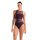 Arena Womens Mesh Panel Swimsuit Vent Back Bordeaux