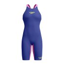 Fastskin Pure Valor 2.0 Openback Kneeskin Navy Violett Wettkampfanzug