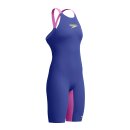 Fastskin Pure Valor 2.0 Openback Kneeskin Navy Violett Wettkampfanzug