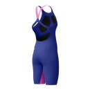 Fastskin Pure Valor 2.0 Openback Kneeskin Navy Violett Wettkampfanzug