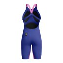 Fastskin Pure Valor 2.0 Openback Kneeskin Navy Violett Wettkampfanzug