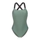 Arena Womens Elastic Solid Swimsuit Sage